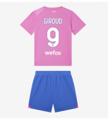 AC Milan Olivier Giroud #9 Tercera Equipación Niños 2023-24 Manga Corta (+ Pantalones cortos)